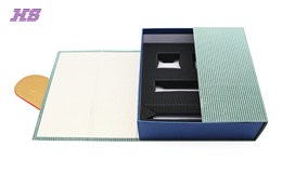 廠家定制禮品高檔手工盒磁鐵翻蓋設(shè)計環(huán)保堅硬材料紙廠家定制logo