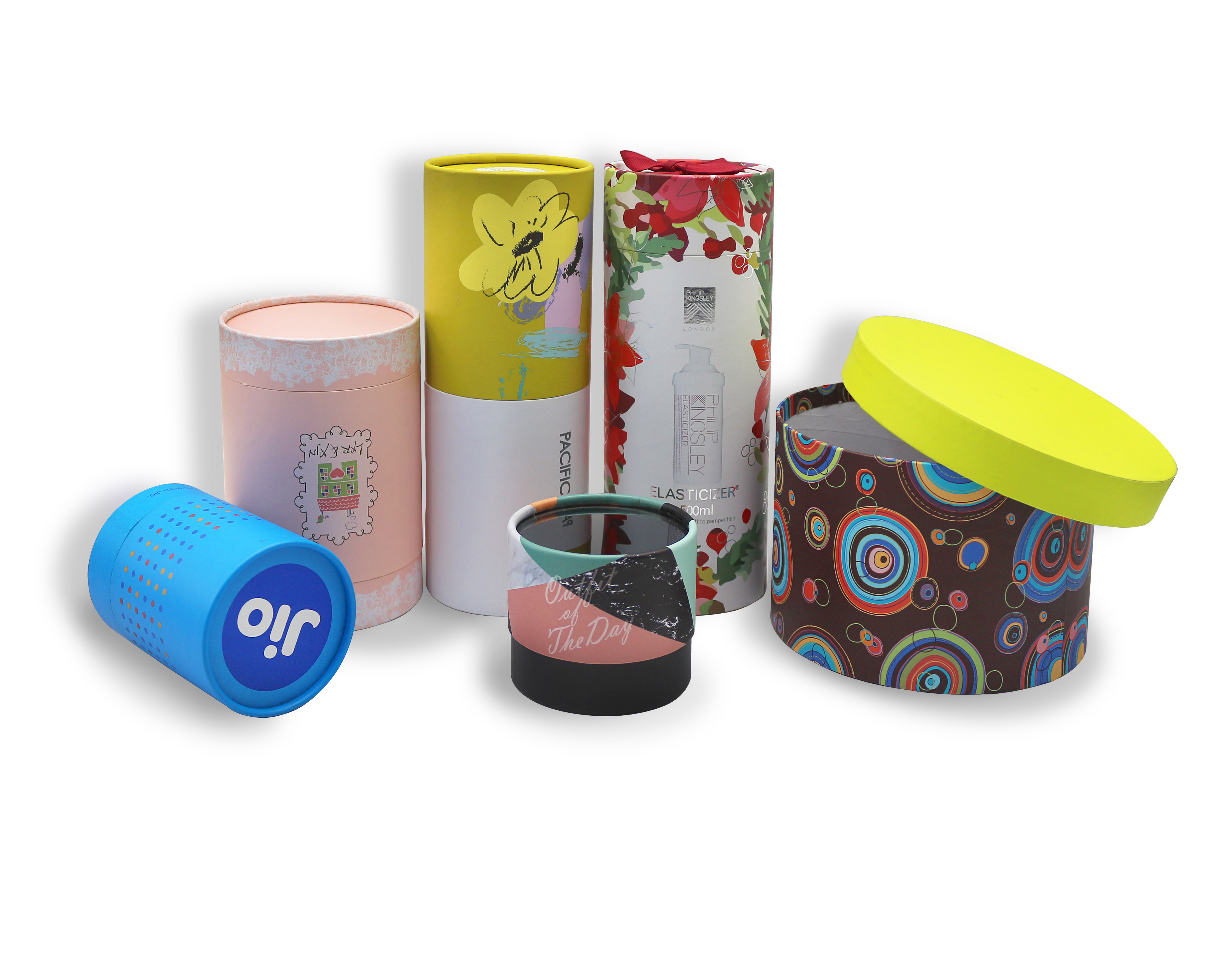 精品牛皮紙圓筒包裝紙盒定做禮品包裝盒圓筒盒加工印刷